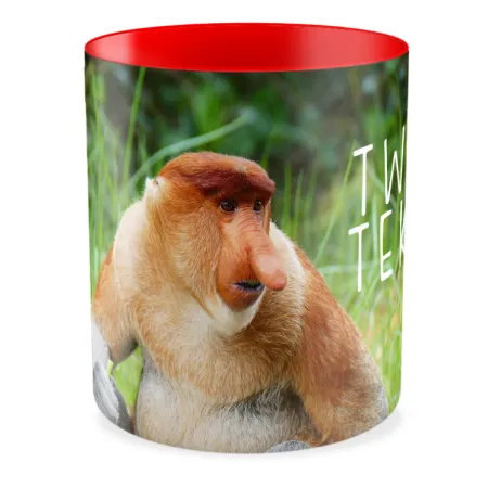 FOTO Kubek czerwony 330ml NOSACZ